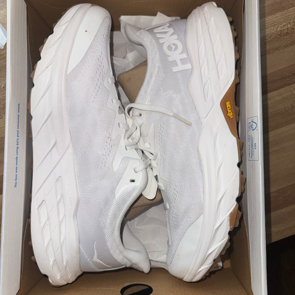 White Hoka Speedgoat 5 NWT